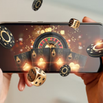 playing casino on mobile phone