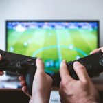playing video games