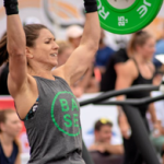 woman lifting weights