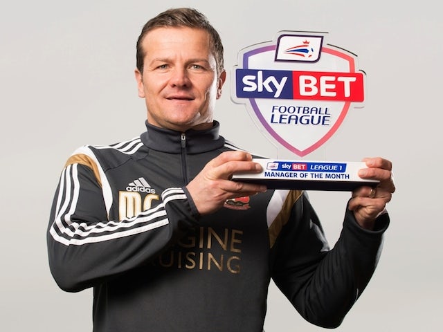 Swindon Town boss Mark Cooper named League One Manager of the